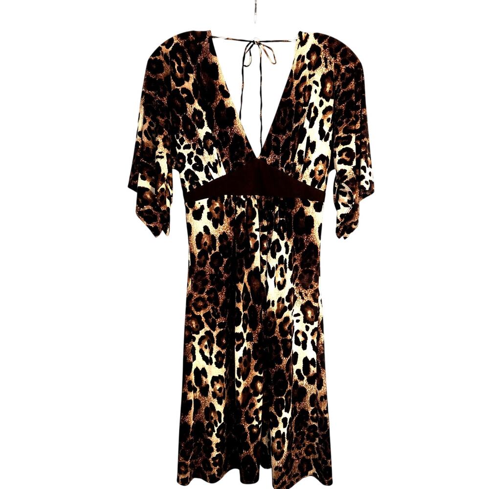 Linda Segal Medium Women's Dress  Animal Print Misses Size 8 10 M